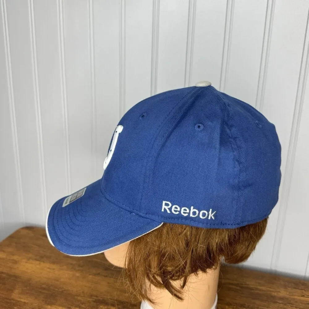Indianapolis Colts Hat Adjustable Reebok Blue White NFL Football Wool Blend Men